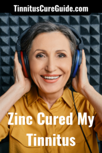 Zinc Cured My Tinnitus pin