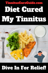 Diet Cured My Tinnitus pin