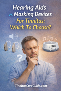 hearing aid versus masker tinnitus-pin