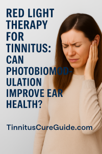 Red light therapy for tinnitus-pin