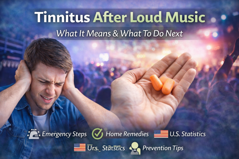 tinnitus after loud music