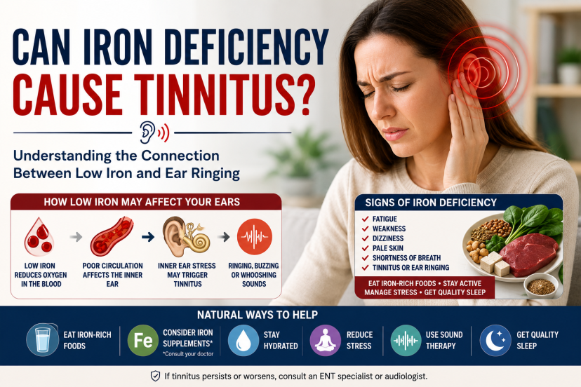 can iron deficiency cause tinnitus