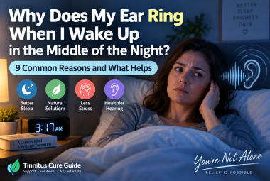 why does my ear ring when I wake up in the middle of the night