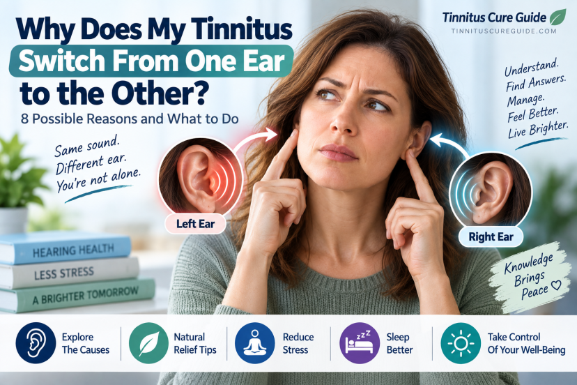 why does my tinnitus switch from one ear to the other